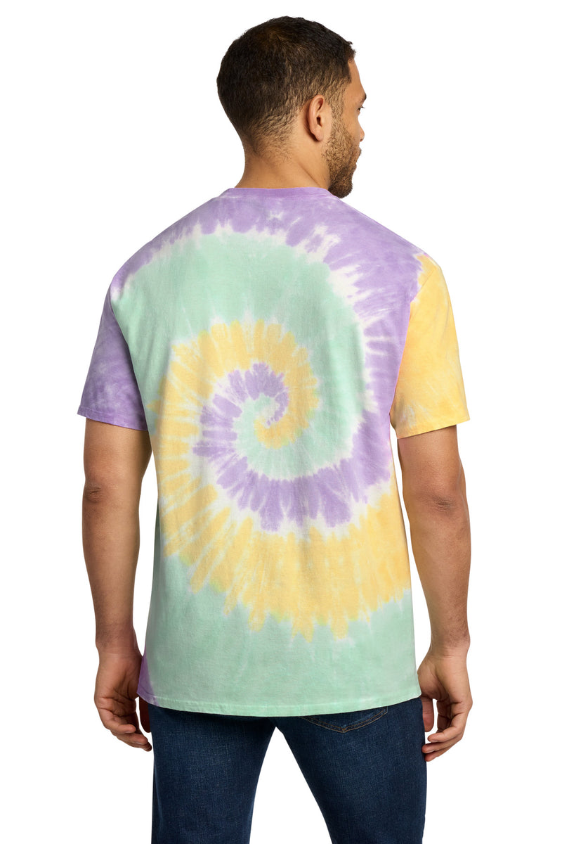 Port & Co Tie-Dye Tee - Mint Rainbow