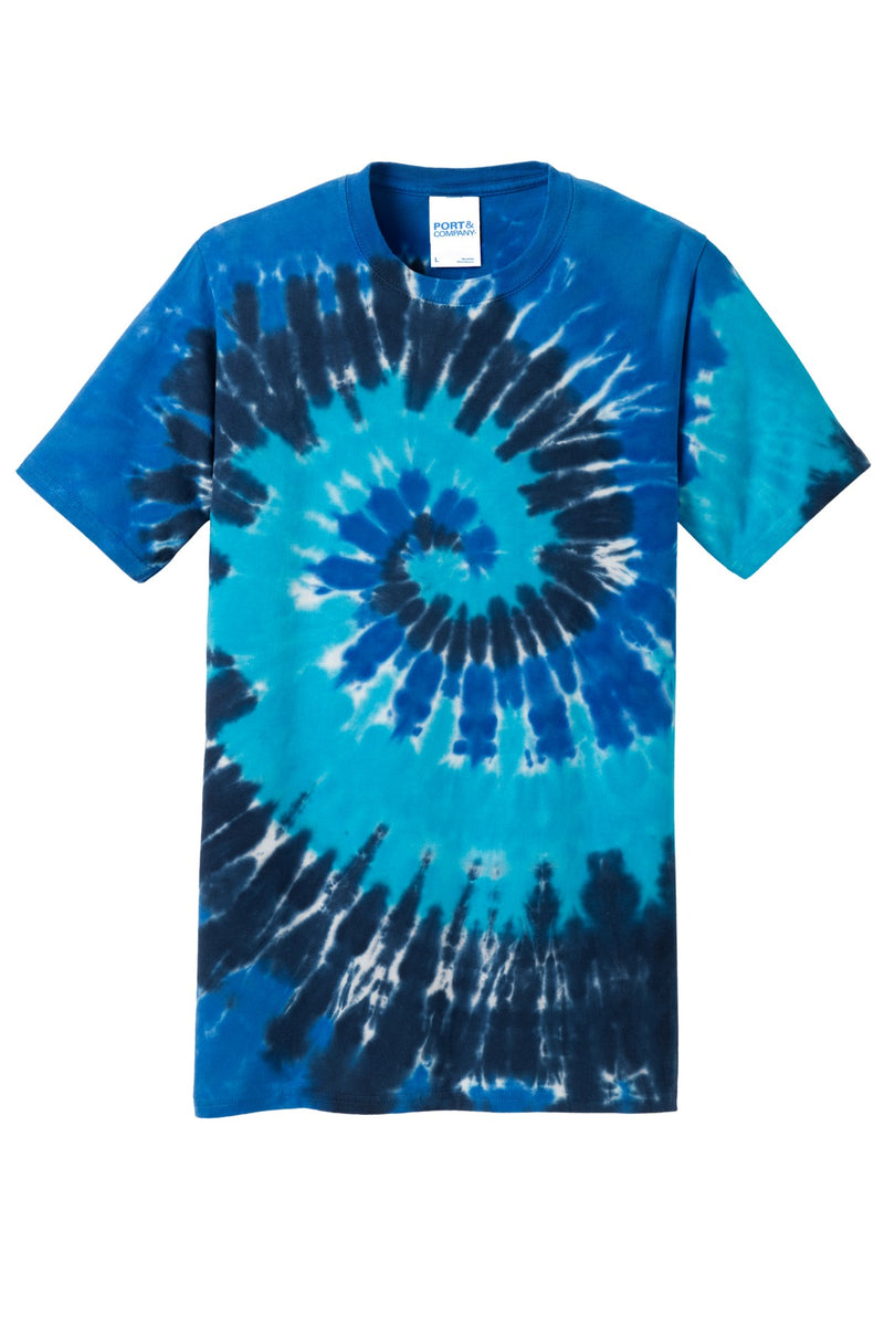 Port & Co Tie-Dye Tee - Ocean Rainbow