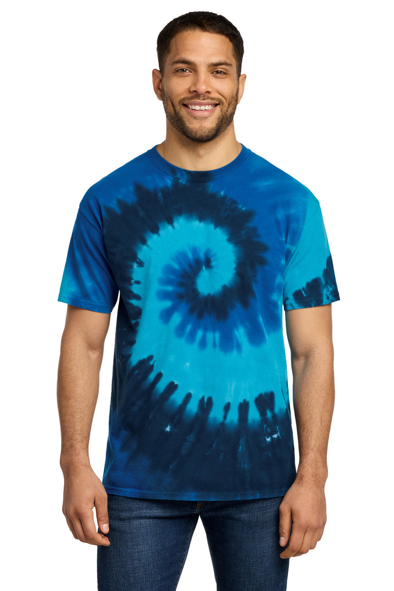 Port & Co Tie-Dye Tee - Ocean Rainbow
