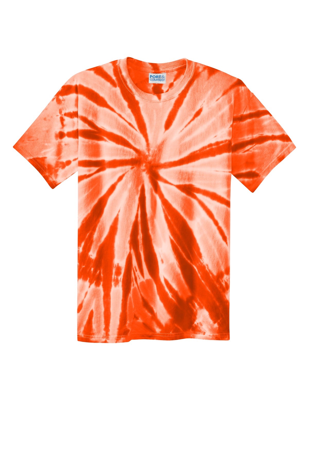 Port & Co Tie-Dye Tee - Orange