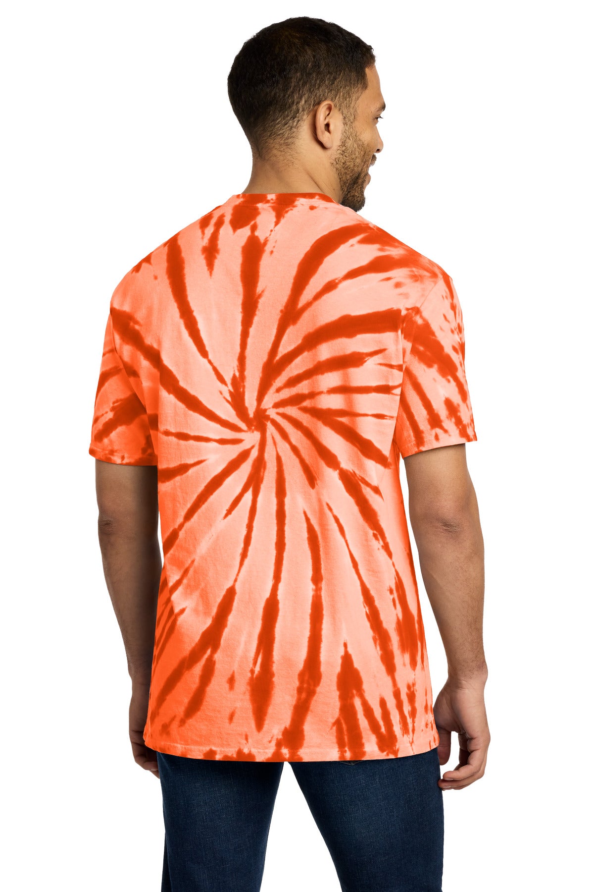 Port & Co Tie-Dye Tee - Orange