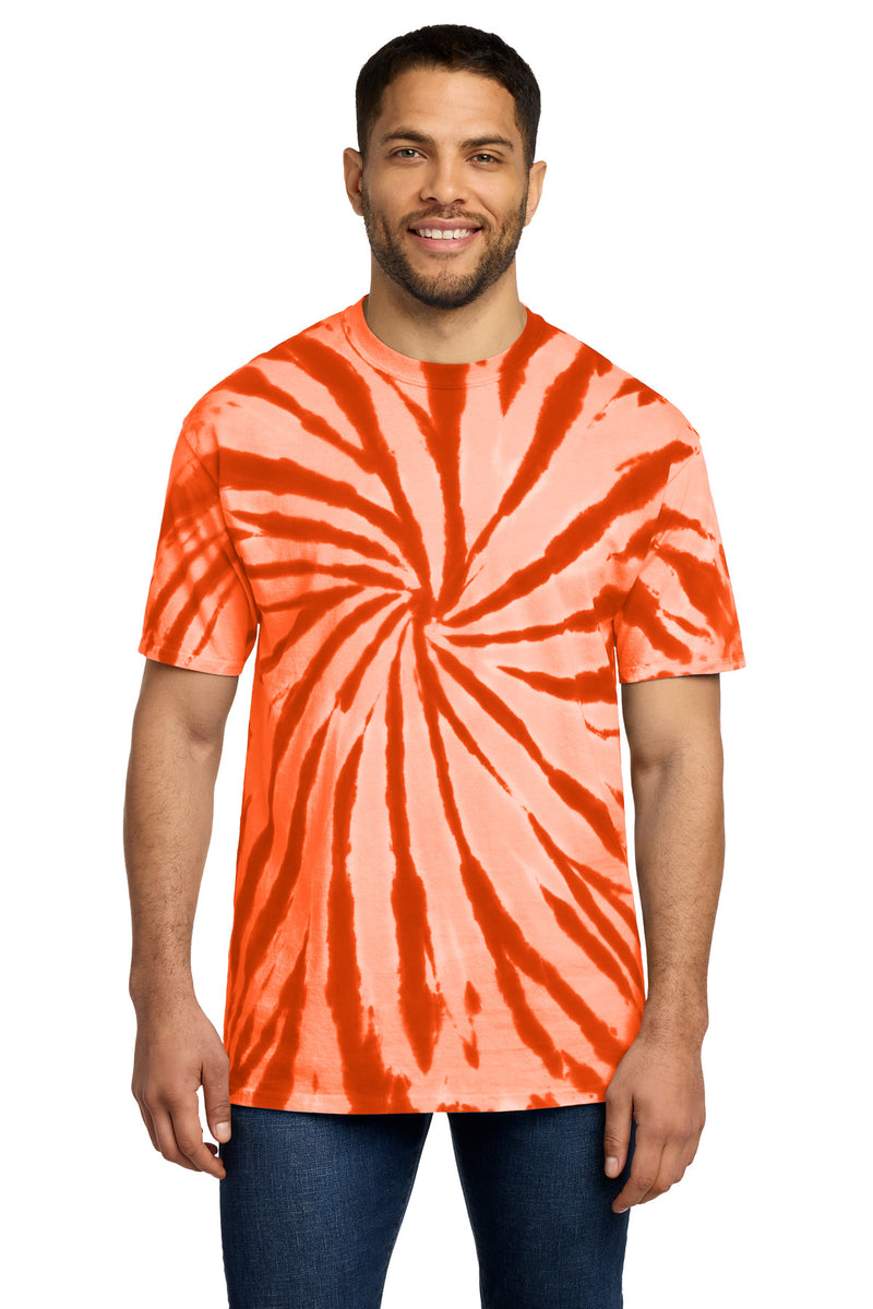 Port & Co Tie-Dye Tee - Orange