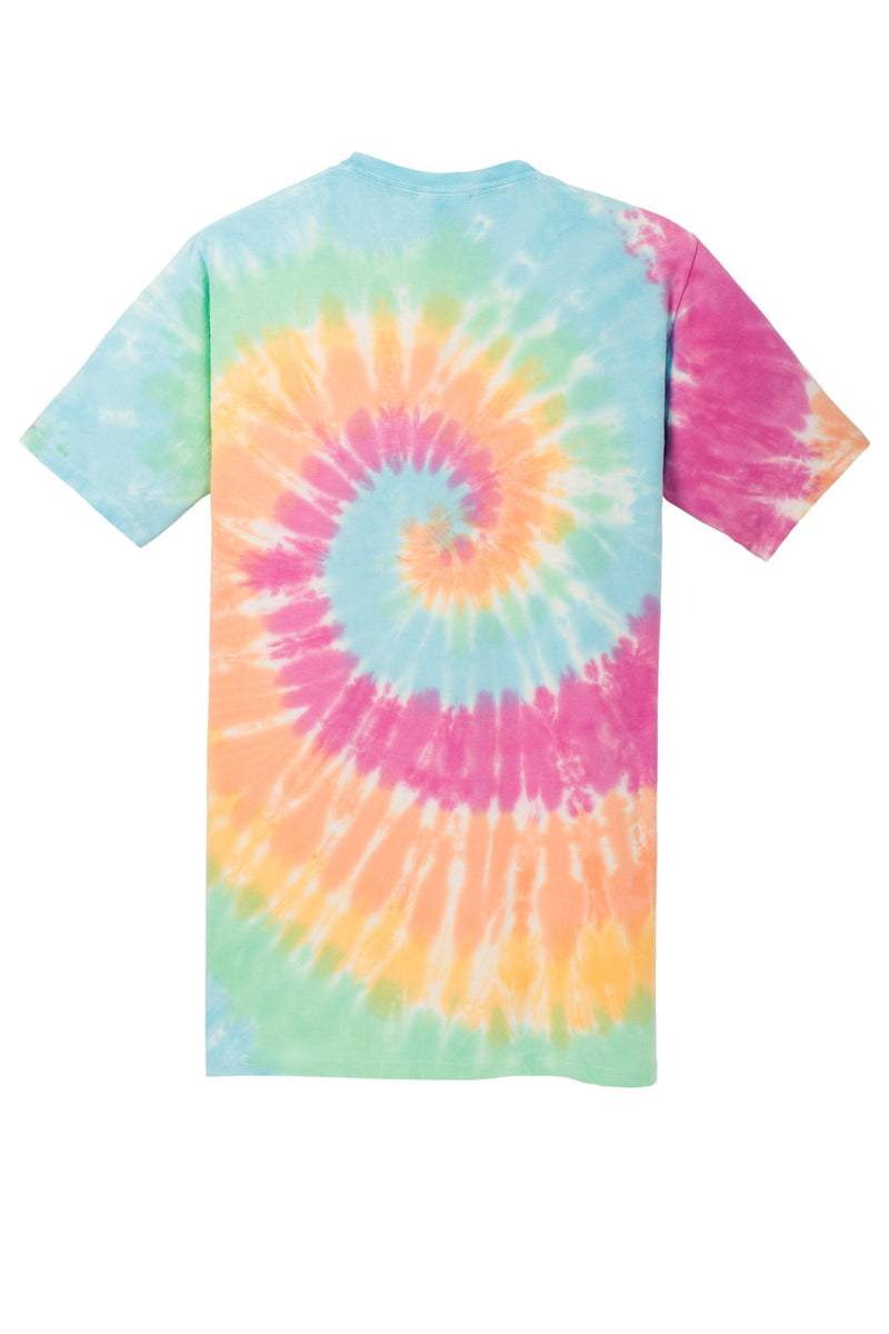 Port & Co Tie-Dye Tee - Pastel Rainbow
