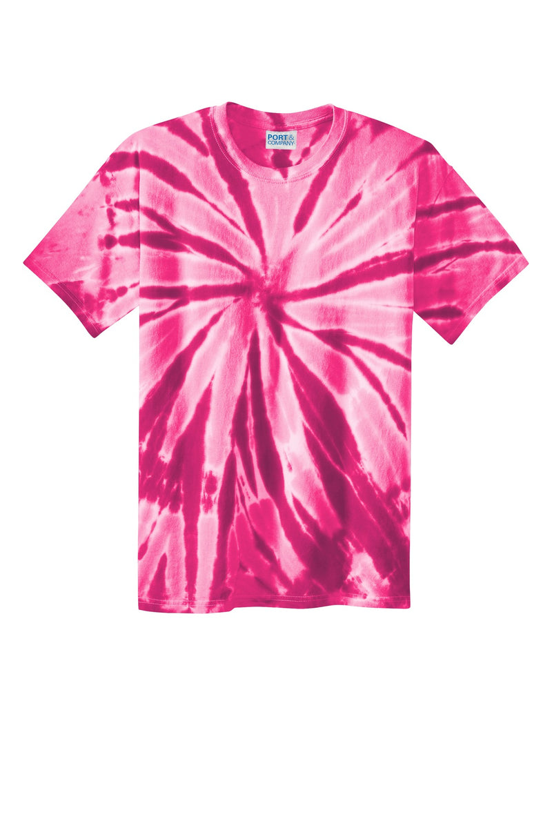 Port & Co Tie-Dye Tee - Pink