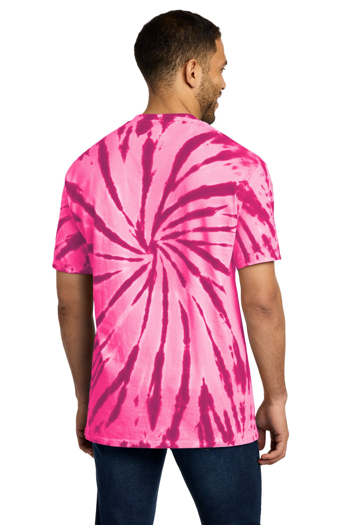 Port & Co Tie-Dye Tee - Pink