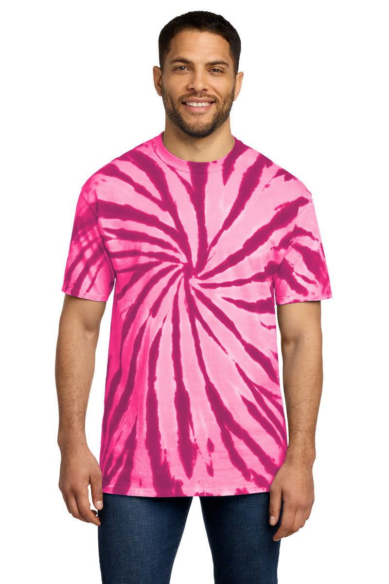 Port & Co Tie-Dye Tee - Pink