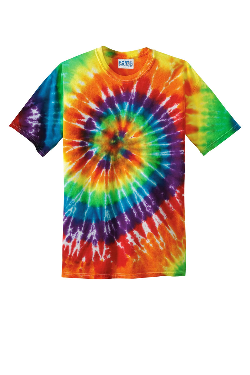 Port & Co Tie-Dye Tee - Rainbow