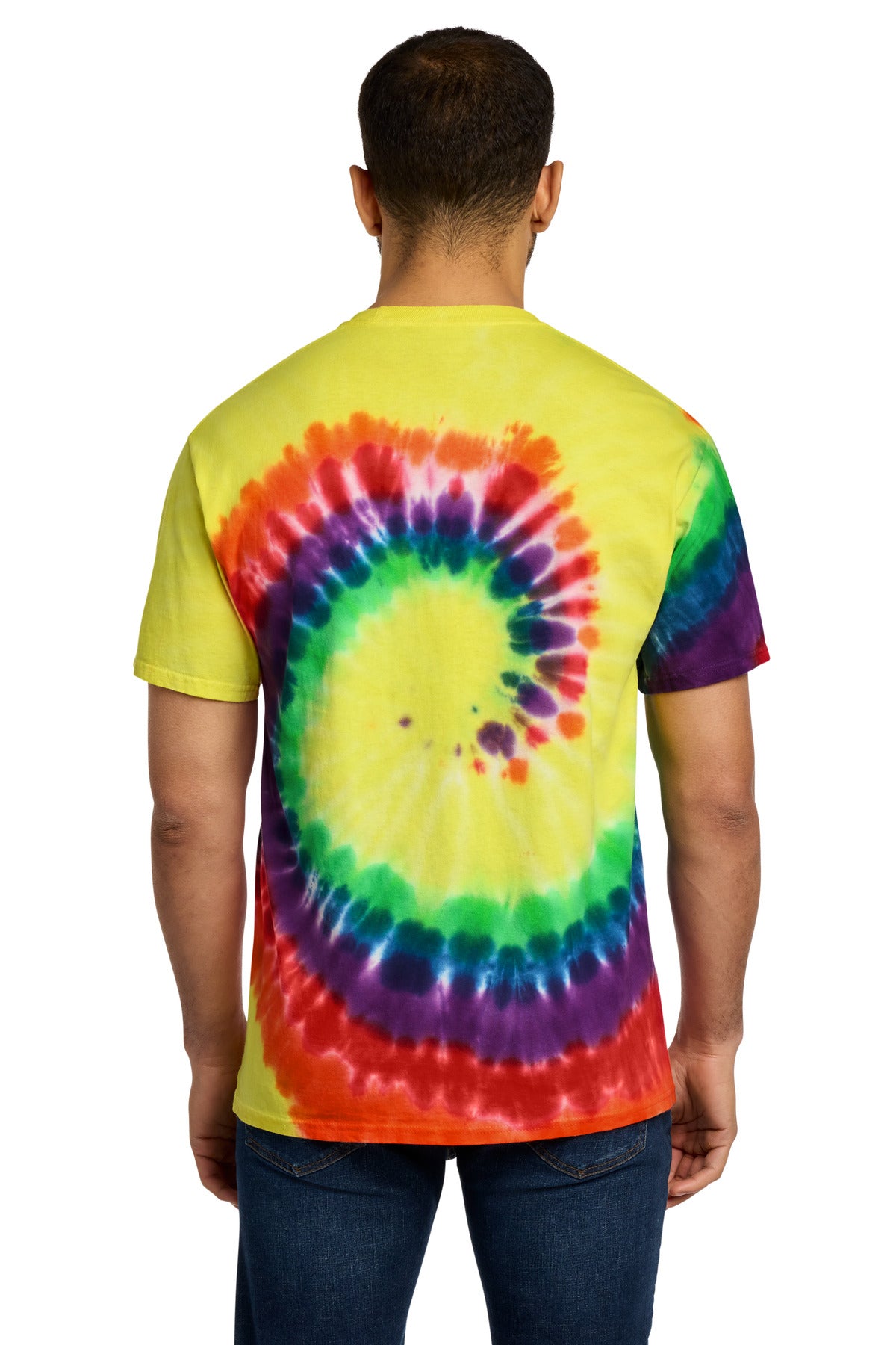 Port & Co Tie-Dye Tee - Rainbow