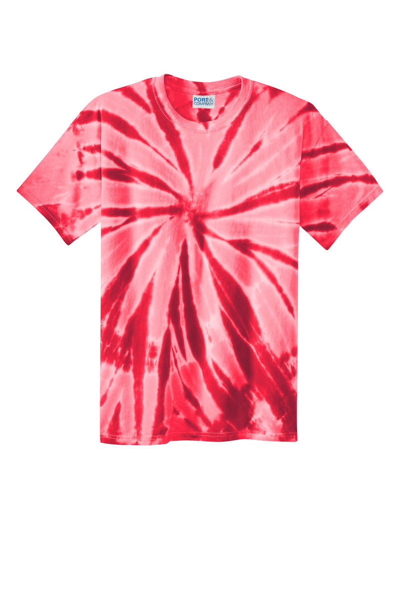 Port & Co Tie-Dye Tee - Red