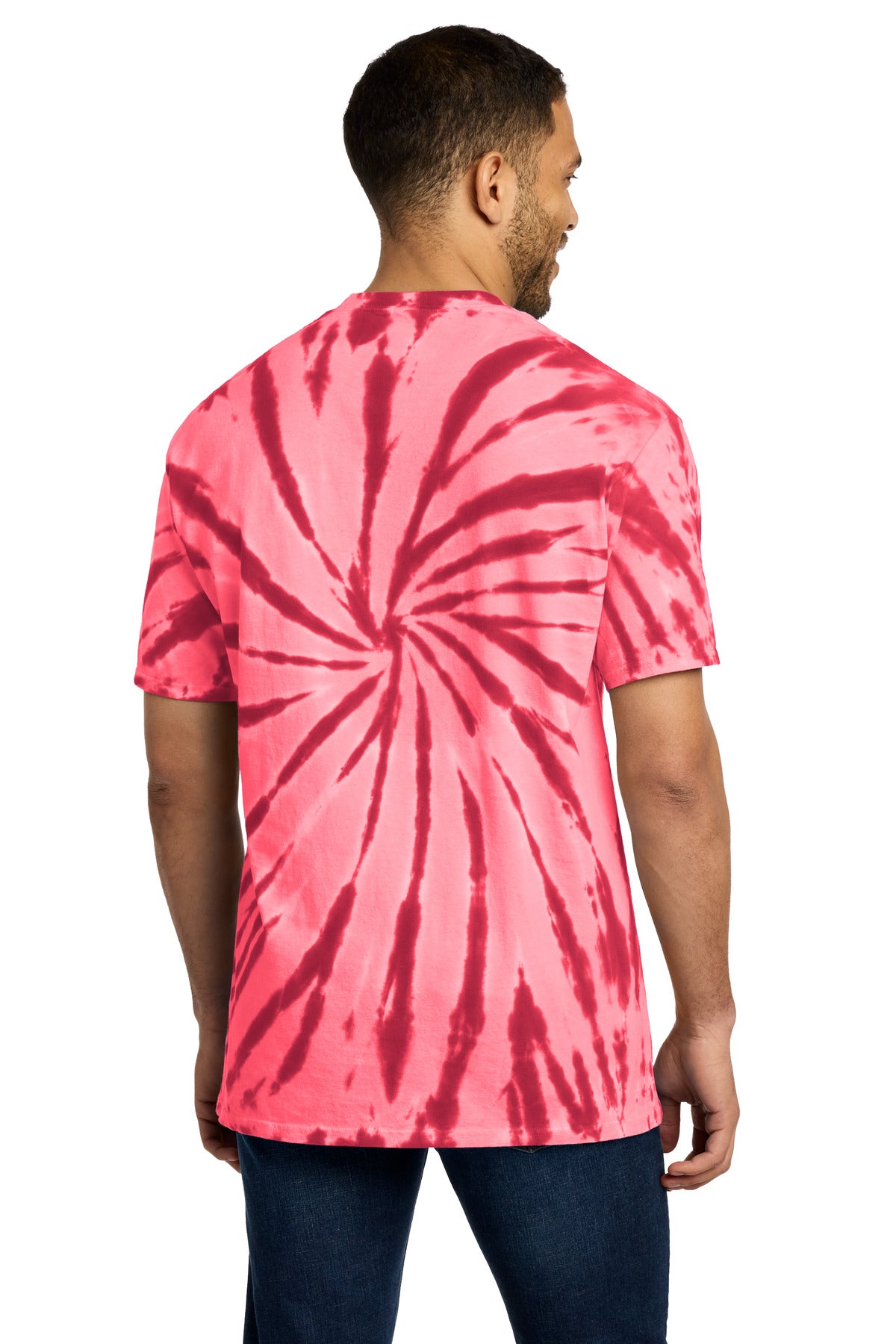 Port & Co Tie-Dye Tee - Red