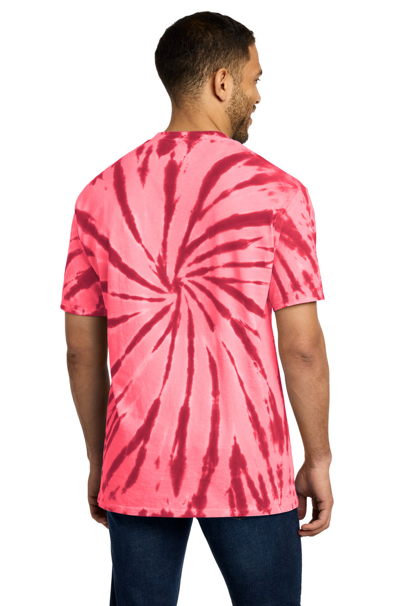Port & Co Tie-Dye Tee - Red