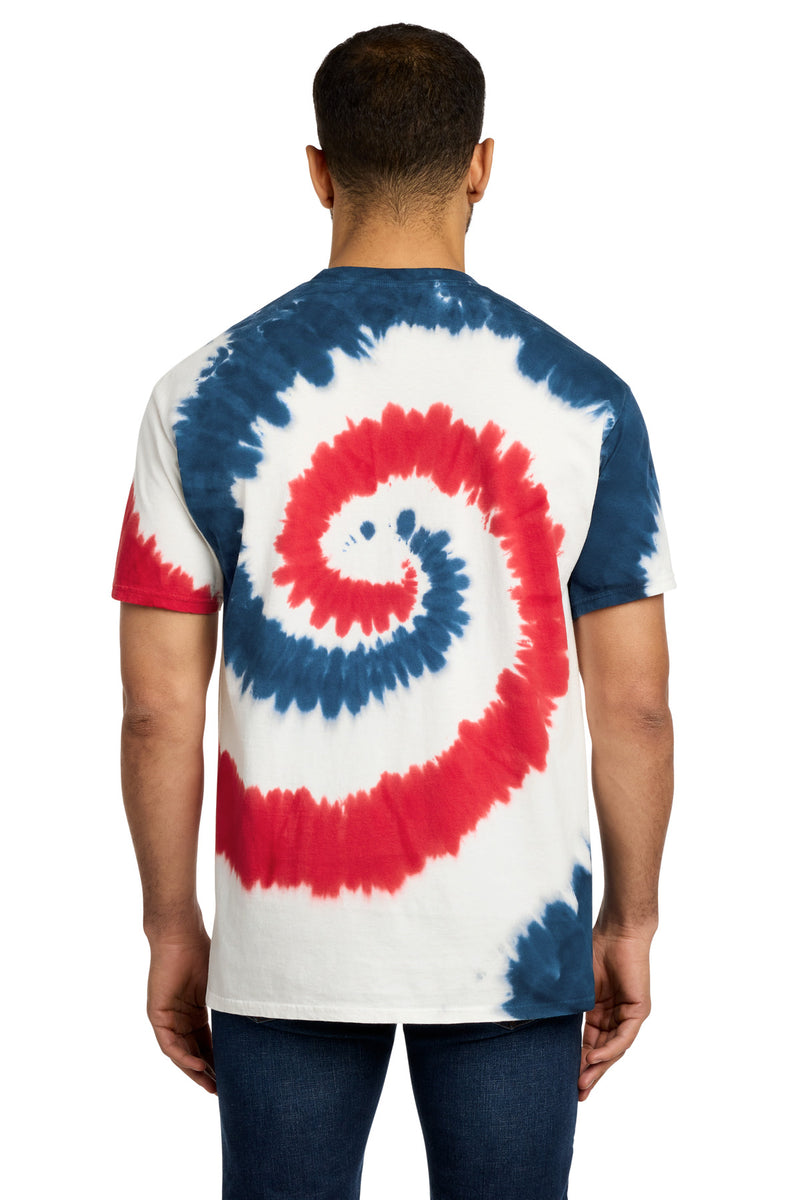 Port & Co Tie-Dye Tee - USA Rainbow