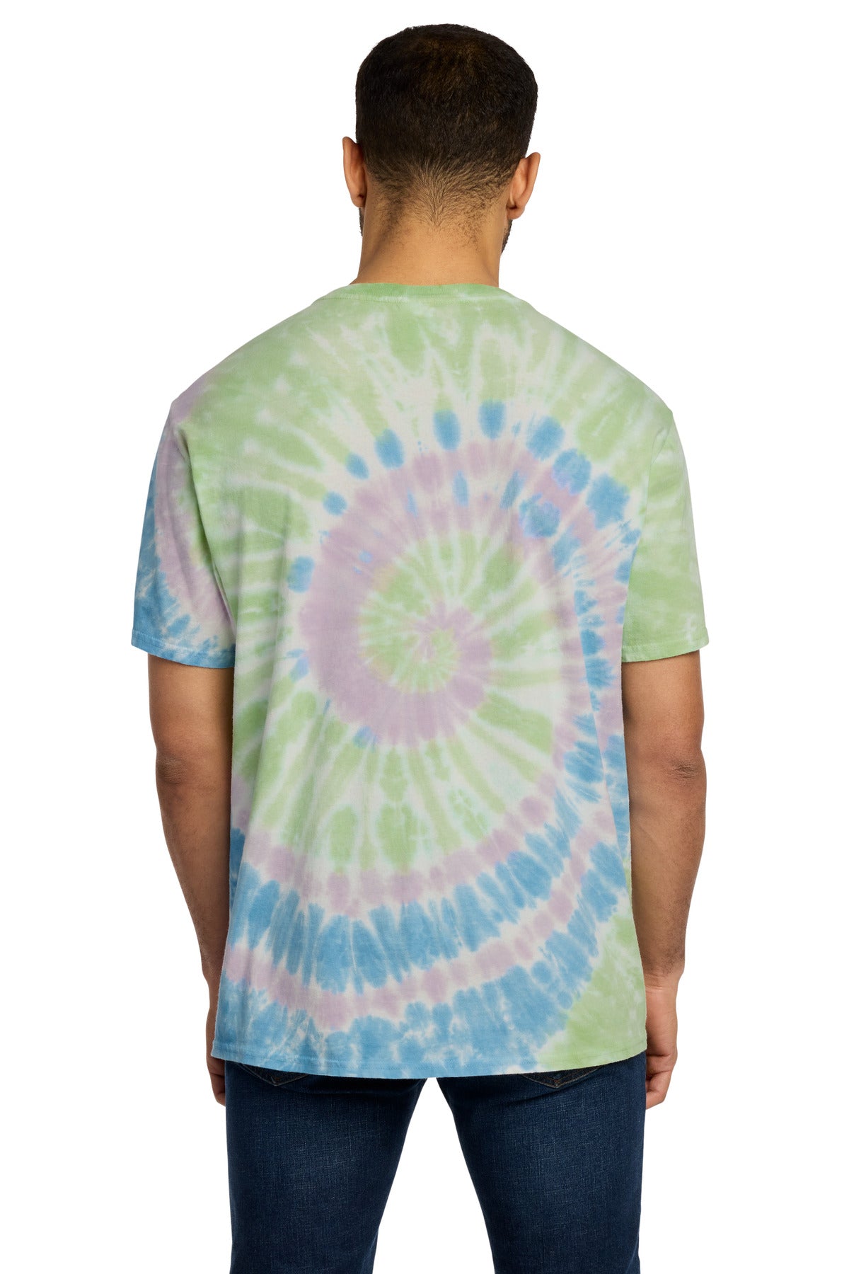 Port & Co Tie-Dye Tee - Watercolor Spiral