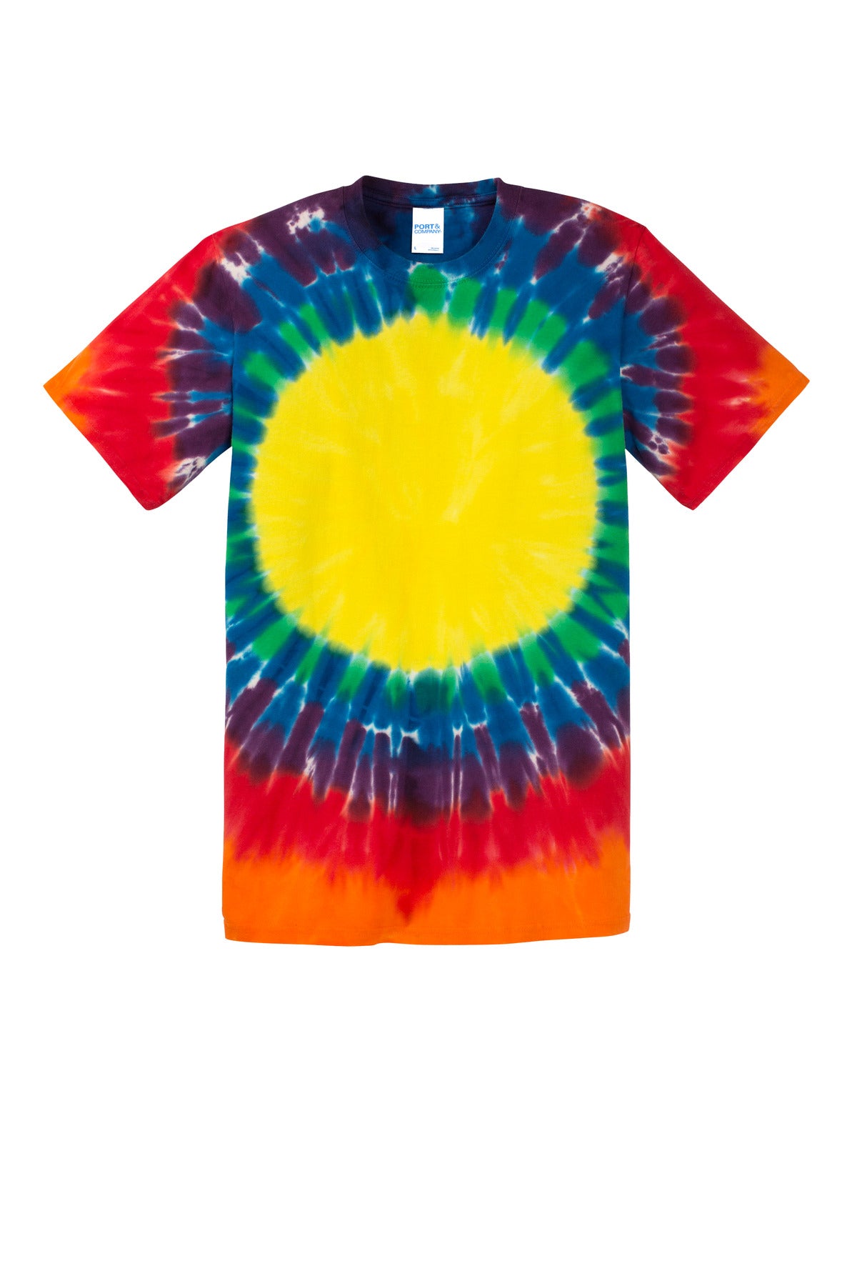 Port & Co Youth Window Tie-Dye Tee - Rainbow