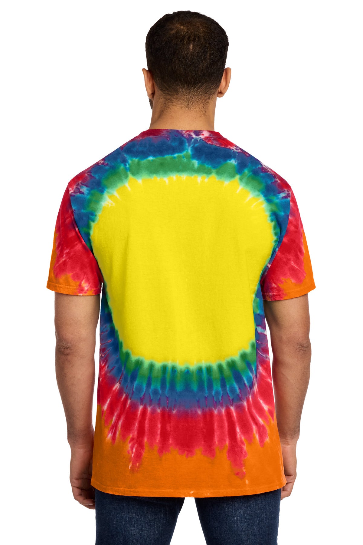 Port & Co Window Tie-Dye Tee - Rainbow