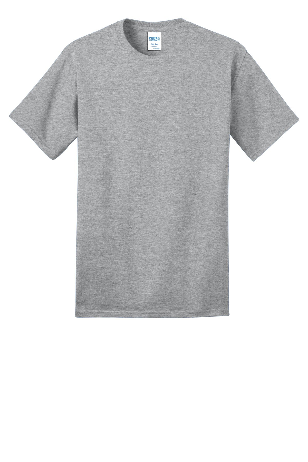 Port & Co Ring Spun Cotton Tee - Athletic Heather