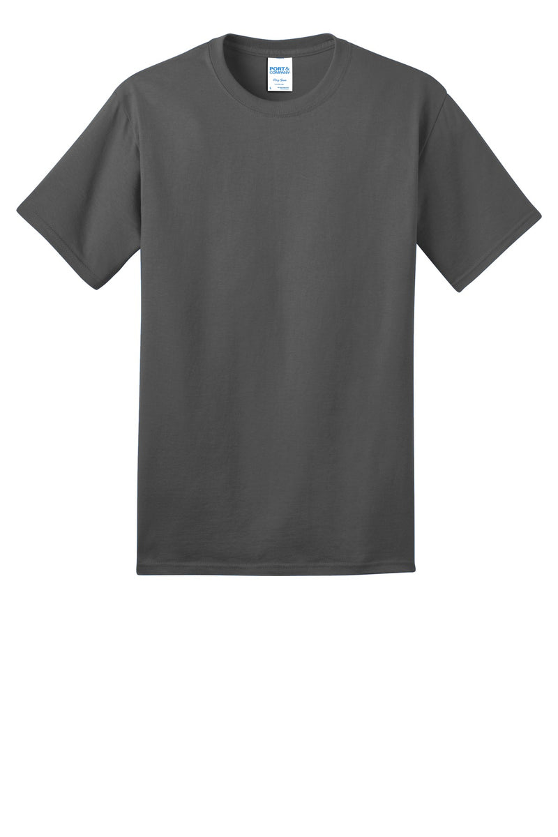 Port & Co Ring Spun Cotton Tee - Charcoal