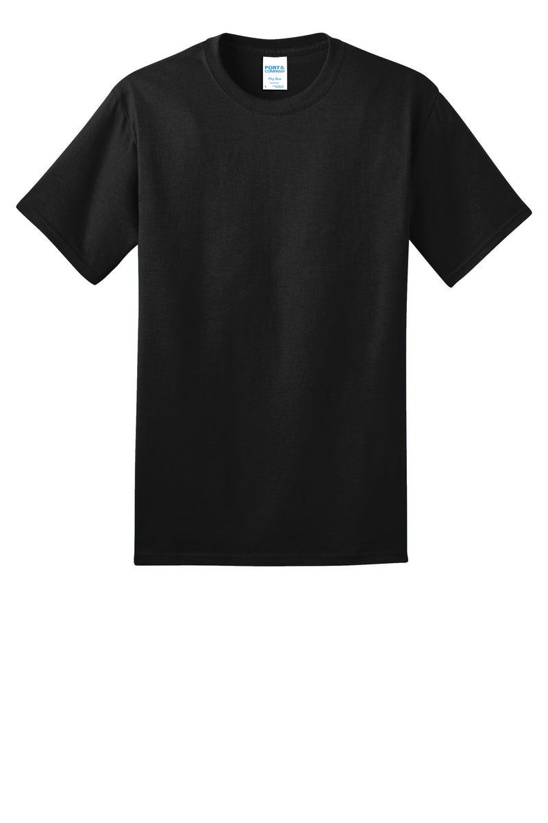 Port & Co Ring Spun Cotton Tee - Jet Black