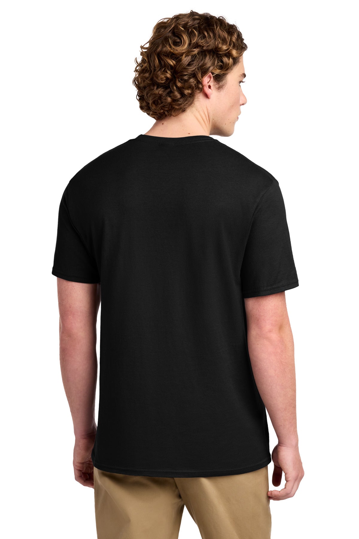 Port & Co Ring Spun Cotton Tee - Jet Black