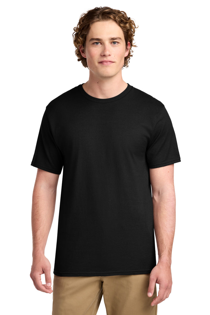 Port & Co Ring Spun Cotton Tee - Jet Black