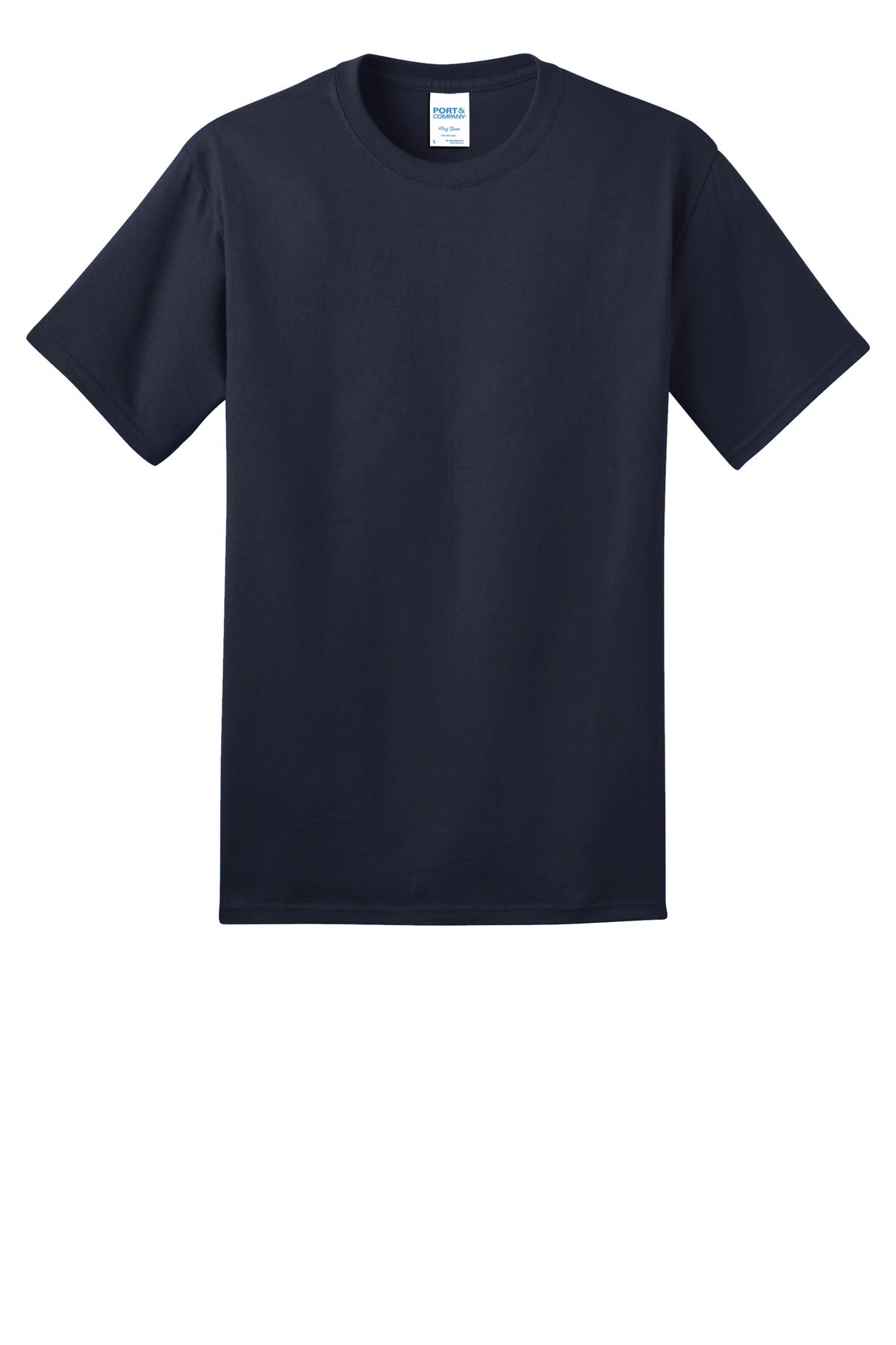Port & Co Ring Spun Cotton Tee - Navy