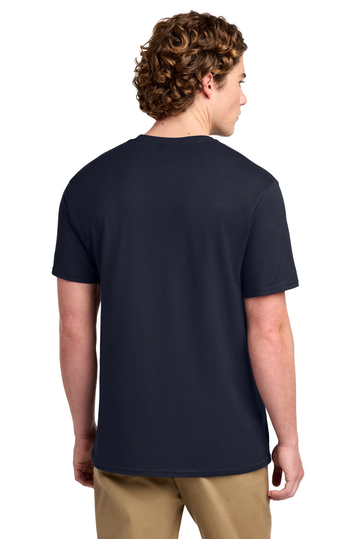 Port & Co Ring Spun Cotton Tee - Navy
