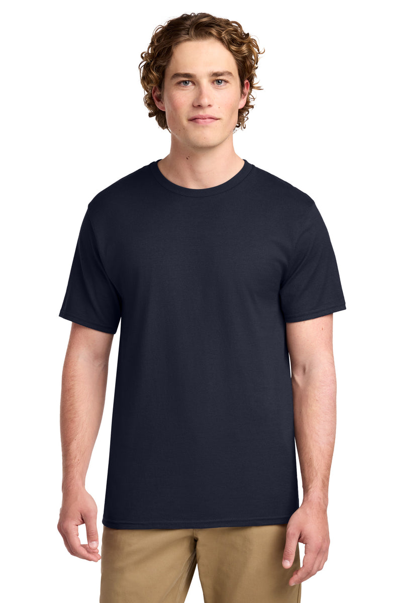 Port & Co Ring Spun Cotton Tee - Navy