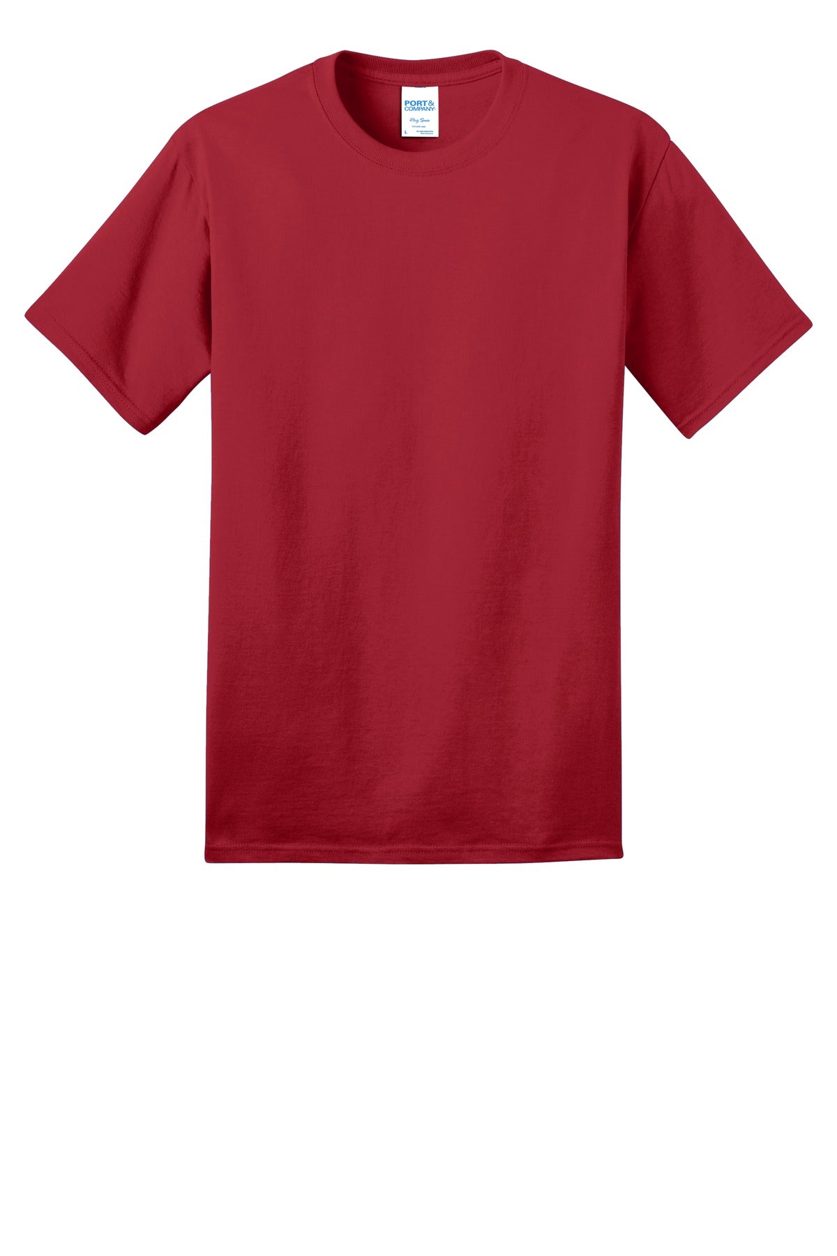 Port & Co Ring Spun Cotton Tee - Red