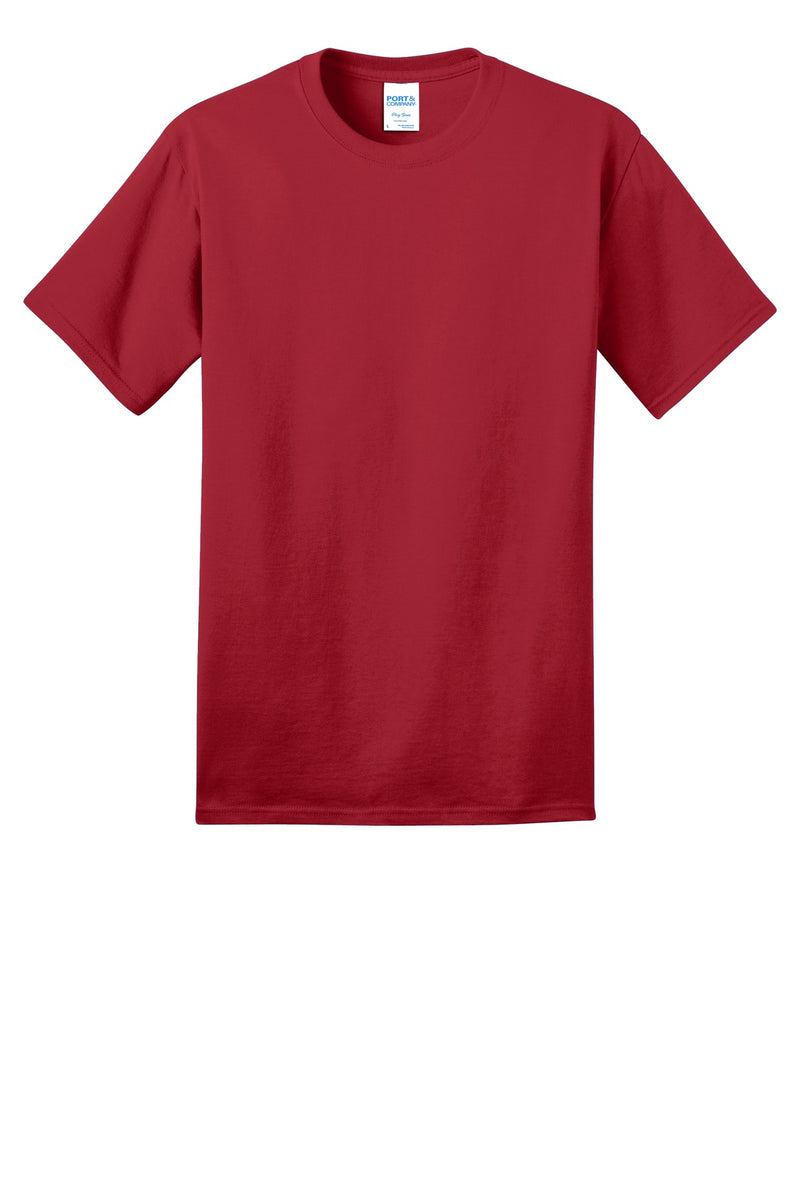 Port & Co Ring Spun Cotton Tee - Red