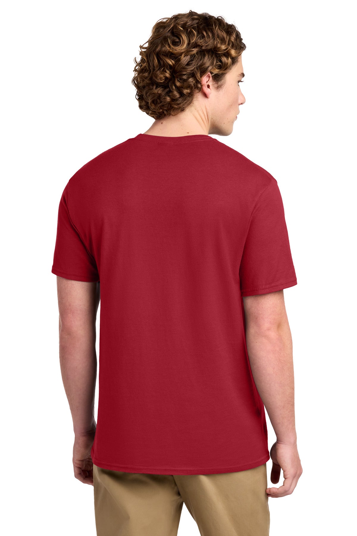 Port & Co Ring Spun Cotton Tee - Red