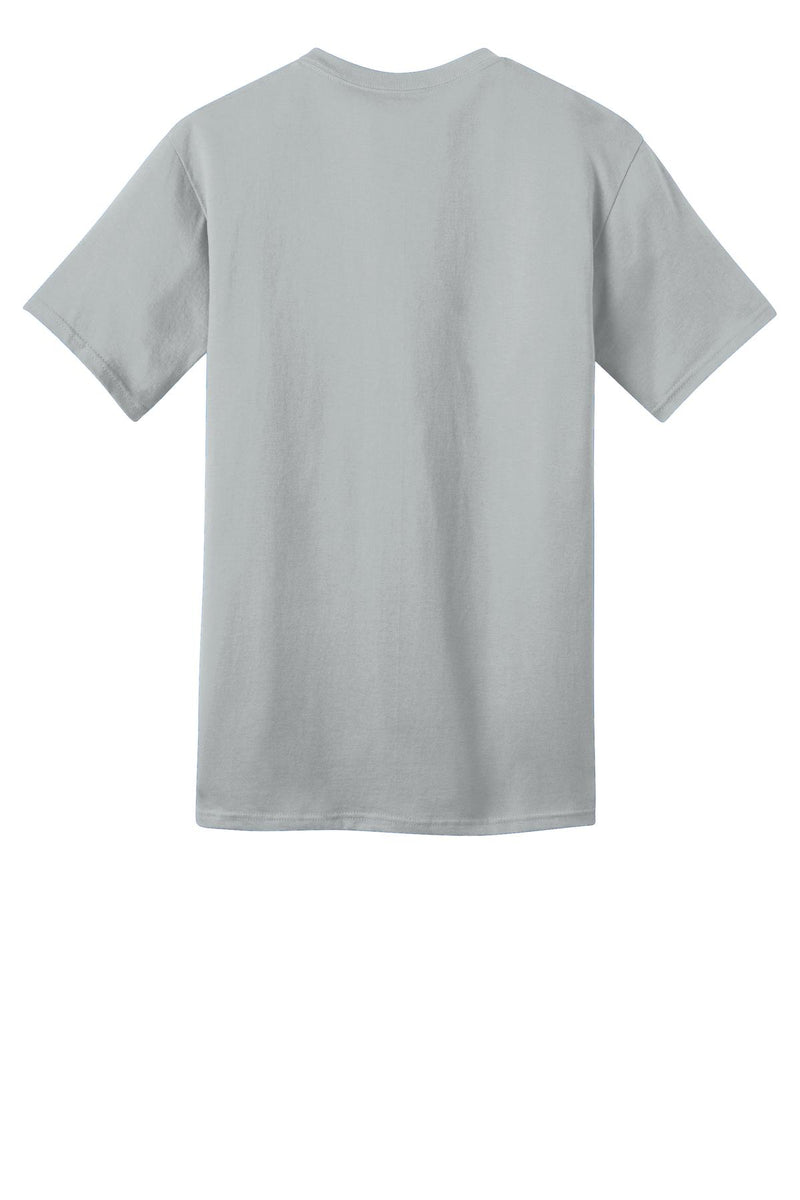 Port & Co Ring Spun Cotton Tee - Silver
