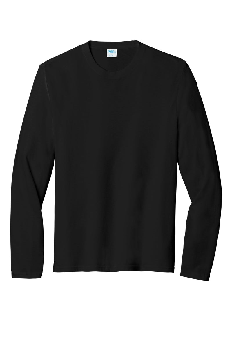 Port & Co Tri-Blend Long Sleeve Tee - Black