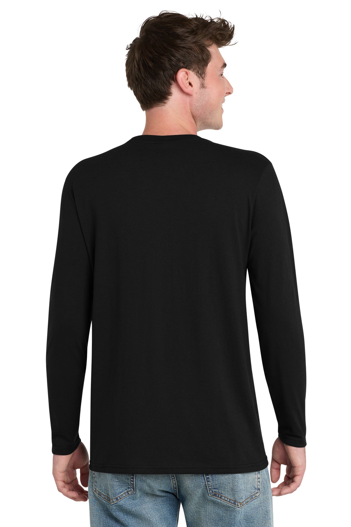 Port & Co Tri-Blend Long Sleeve Tee - Black