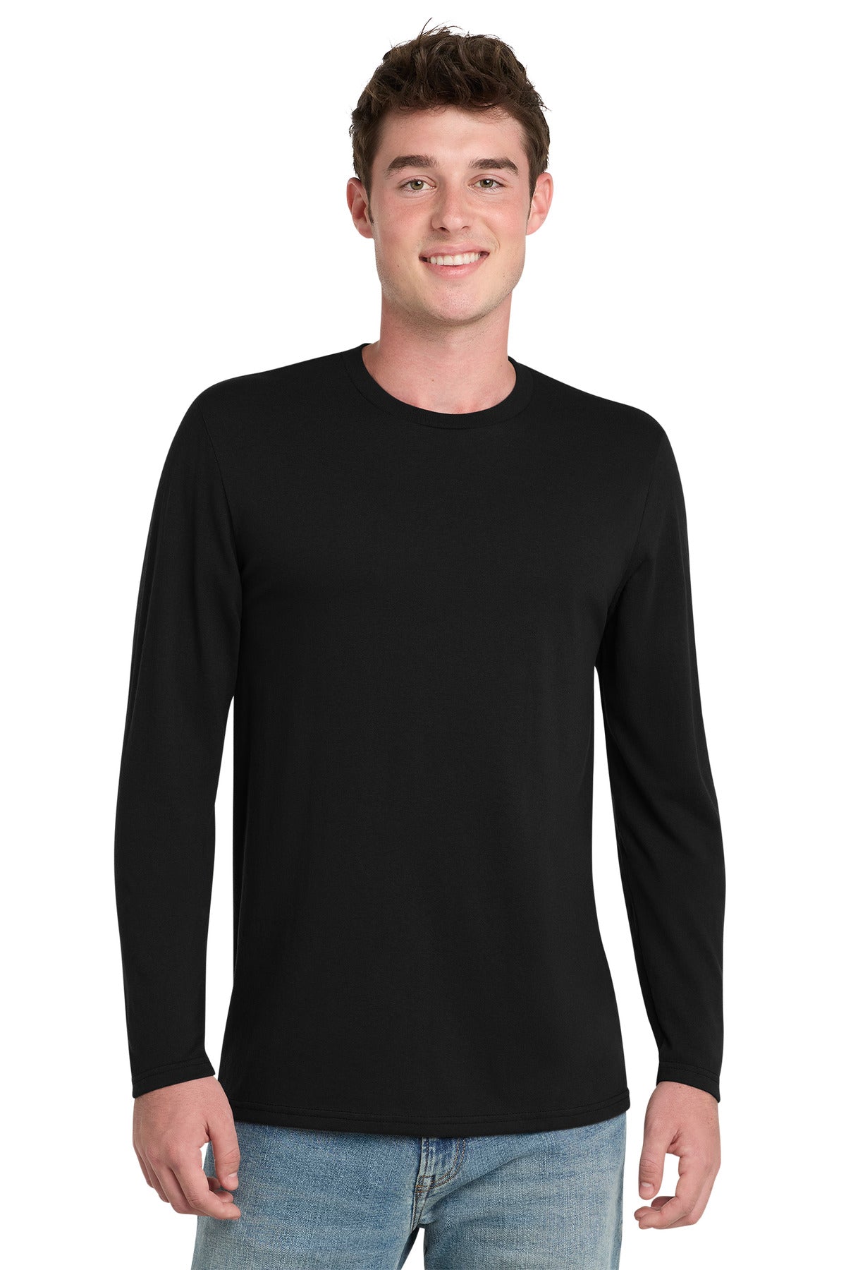 Port & Co Tri-Blend Long Sleeve Tee - Black