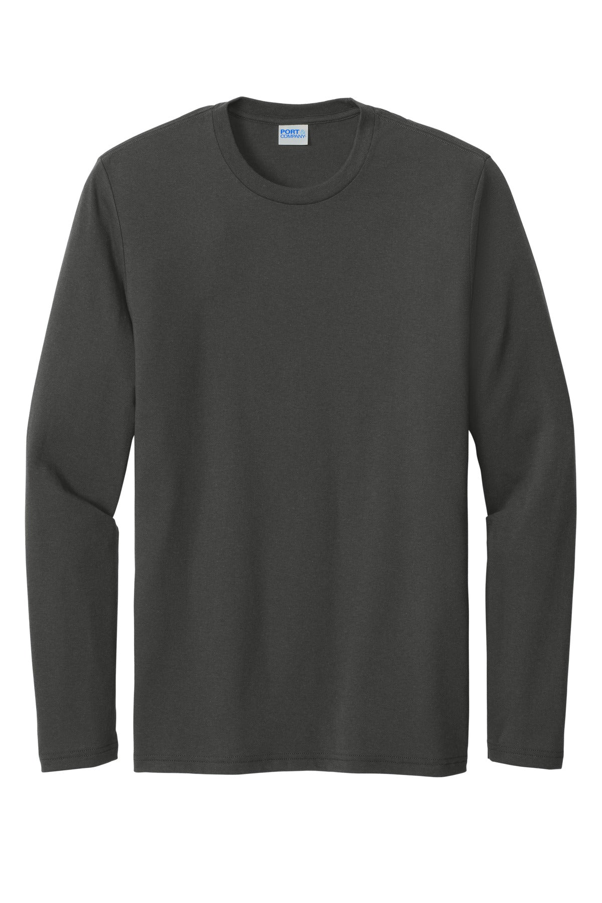 Port & Co Tri-Blend Long Sleeve Tee - Coal Grey