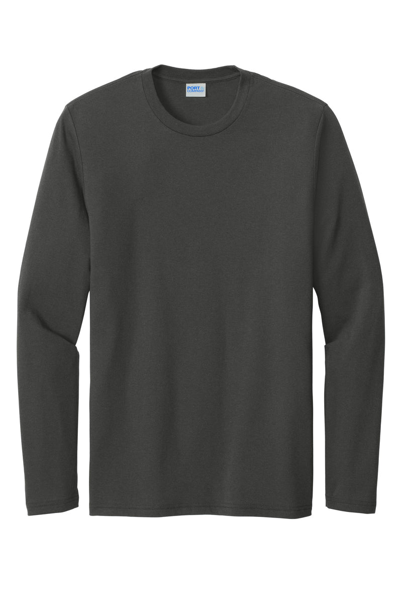 Port & Co Tri-Blend Long Sleeve Tee - Coal Grey
