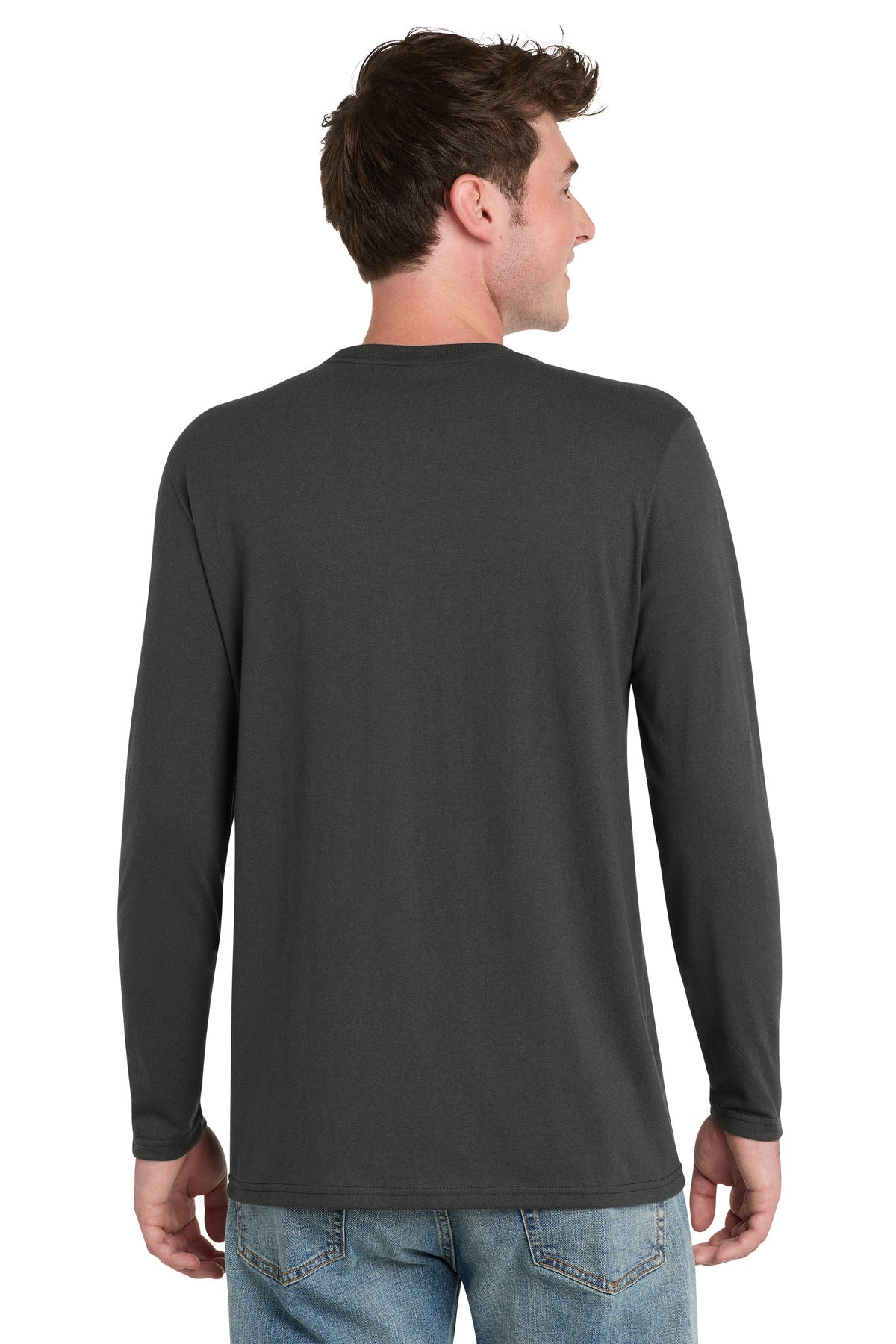 Port & Co Tri-Blend Long Sleeve Tee - Coal Grey