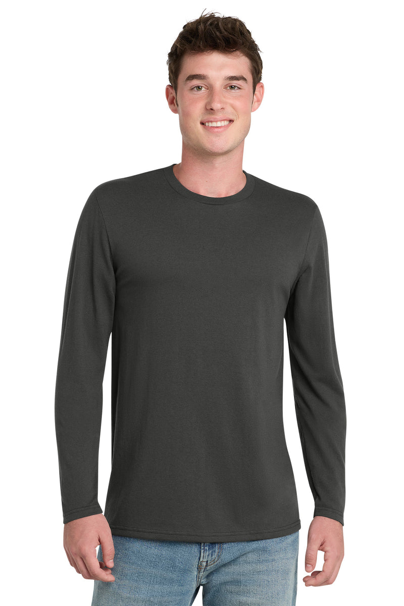 Port & Co Tri-Blend Long Sleeve Tee - Coal Grey