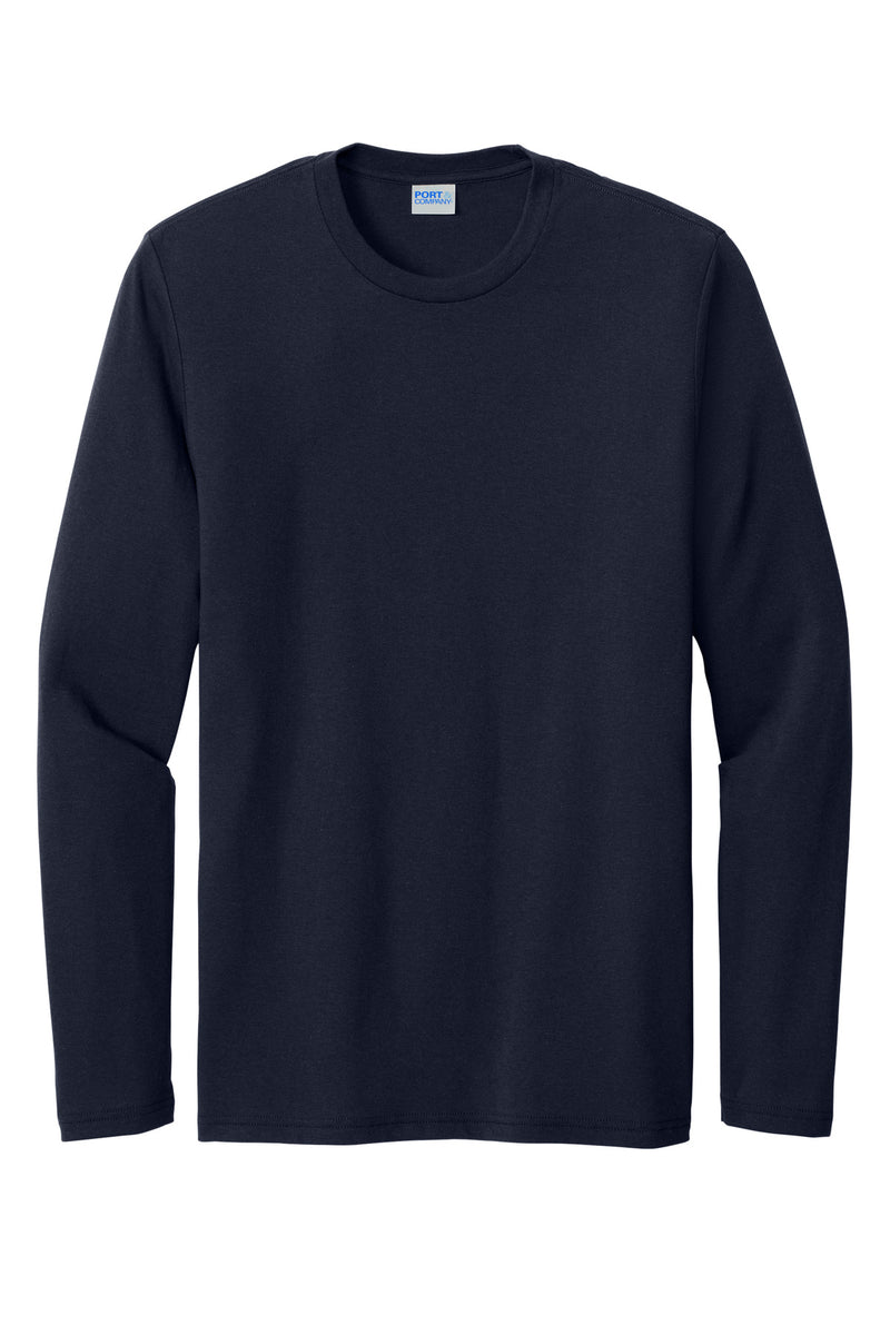 Port & Co Tri-Blend Long Sleeve Tee - Deep Navy