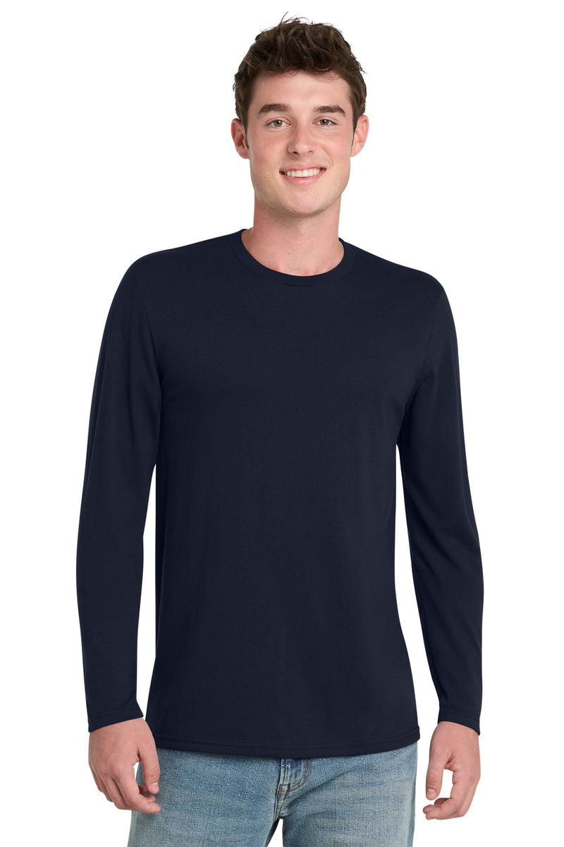Port & Co Tri-Blend Long Sleeve Tee - Deep Navy