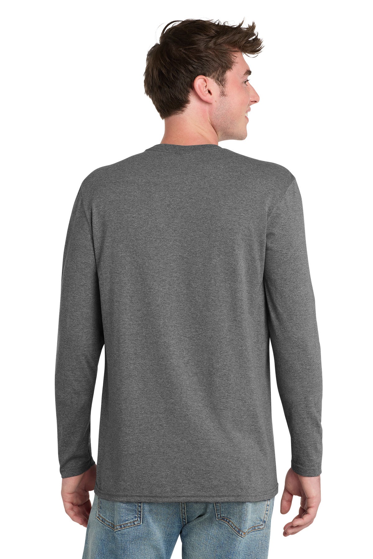 Port & Co Tri-Blend Long Sleeve Tee - Graphite Heather