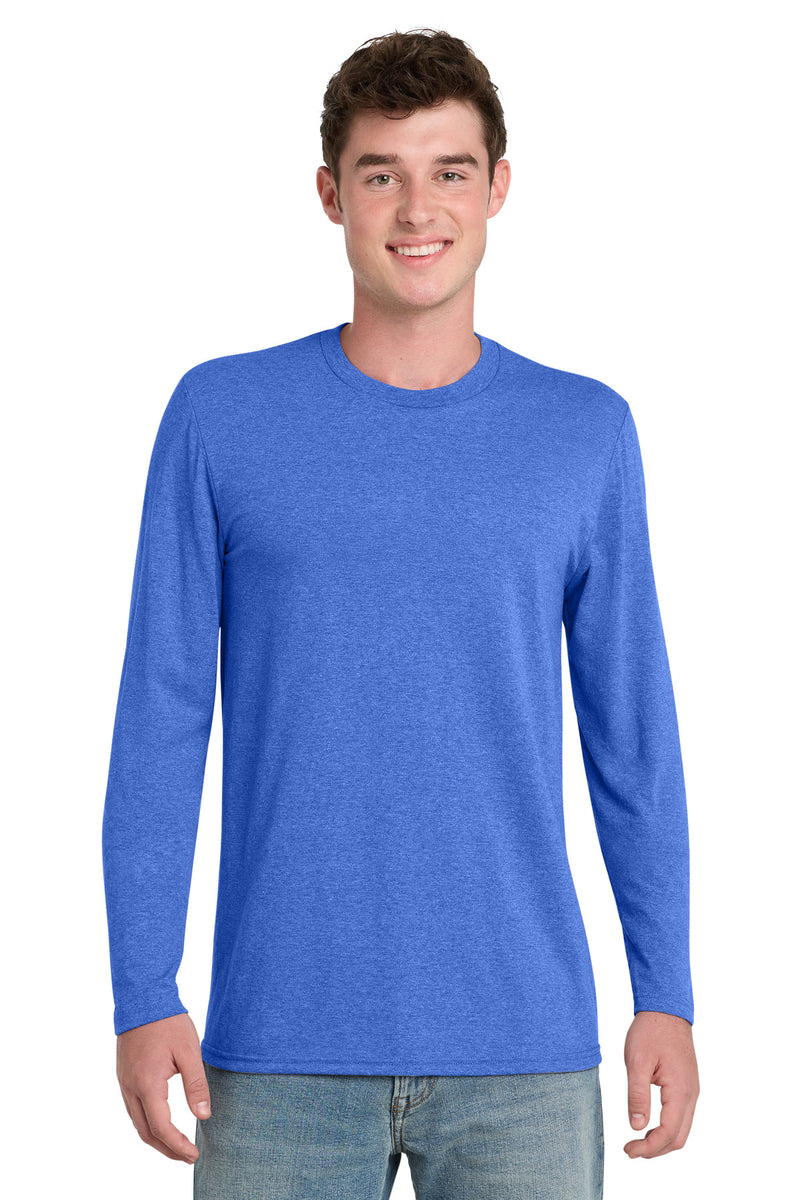 Port & Co Tri-Blend Long Sleeve Tee - Heather Royal