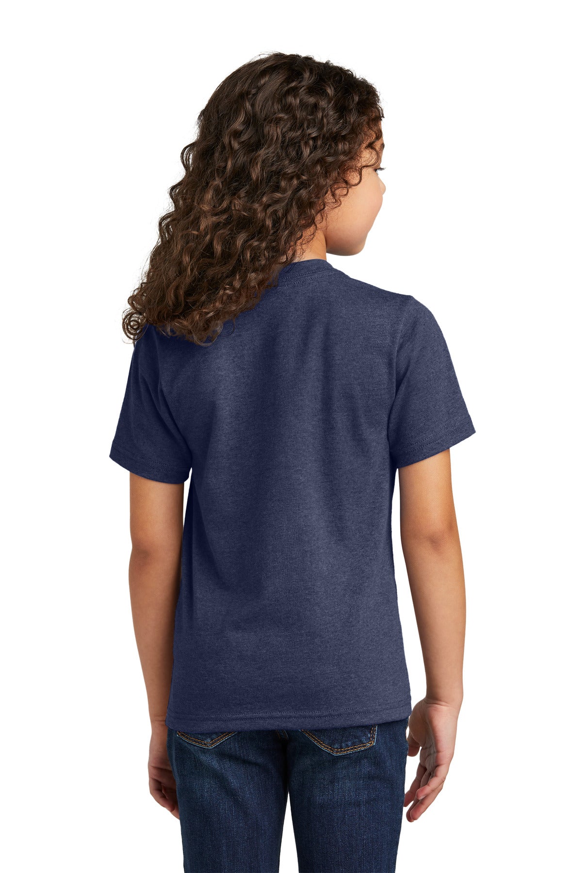 Port & Co Youth Tri-Blend Tee - Team Navy Heather