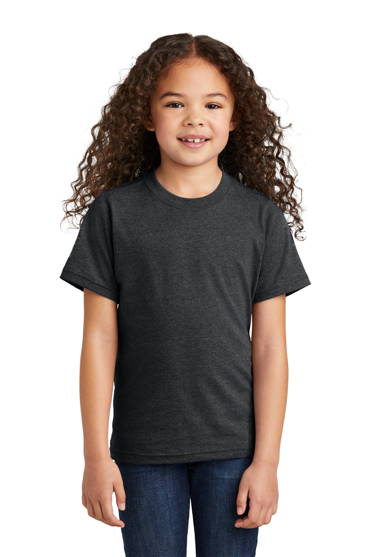 Port & Co Youth Tri-Blend Tee - Black Heather