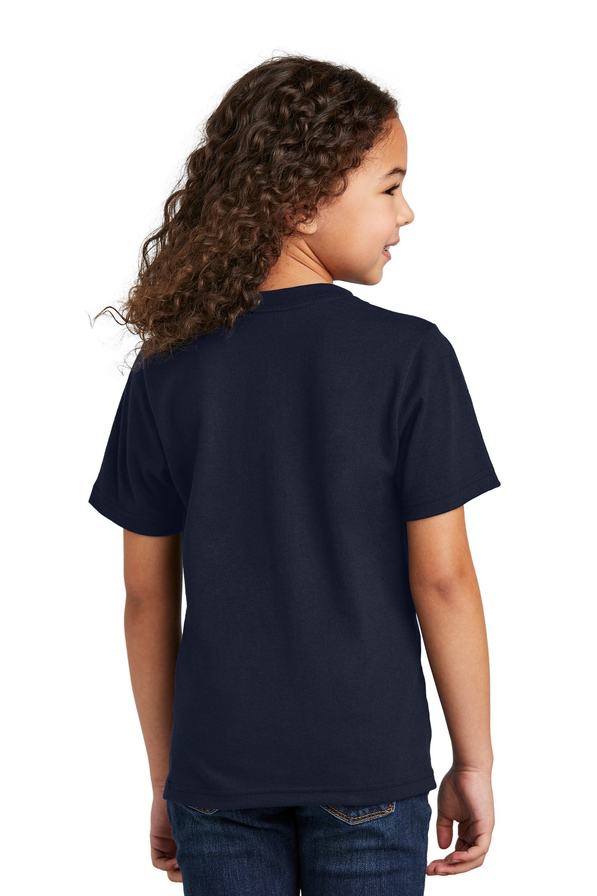 Port & Co Youth Tri-Blend Tee - Deep Navy