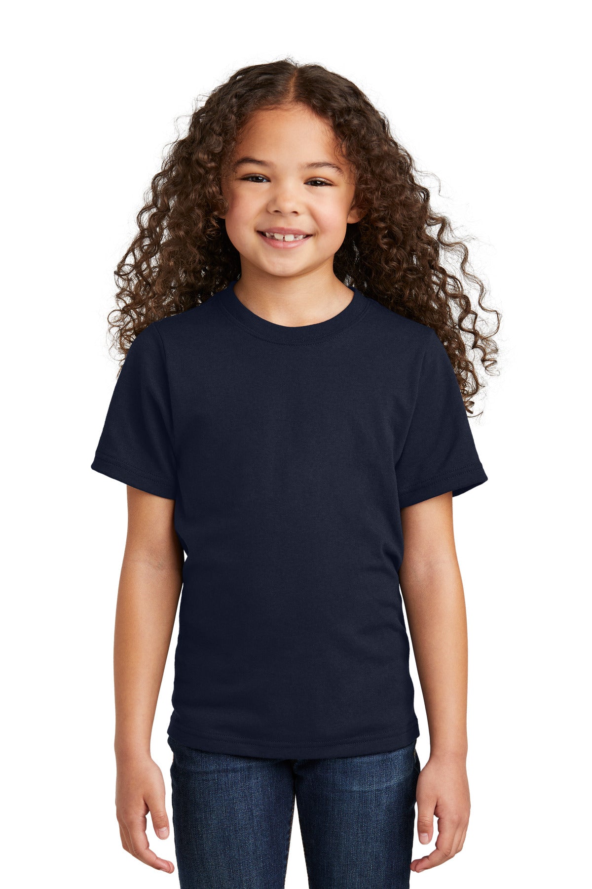 Port & Co Youth Tri-Blend Tee - Deep Navy