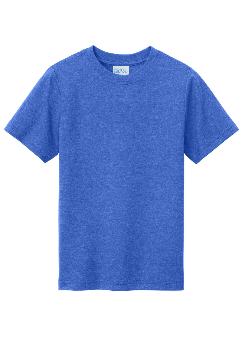 Port & Co Youth Tri-Blend Tee - Heather Royal
