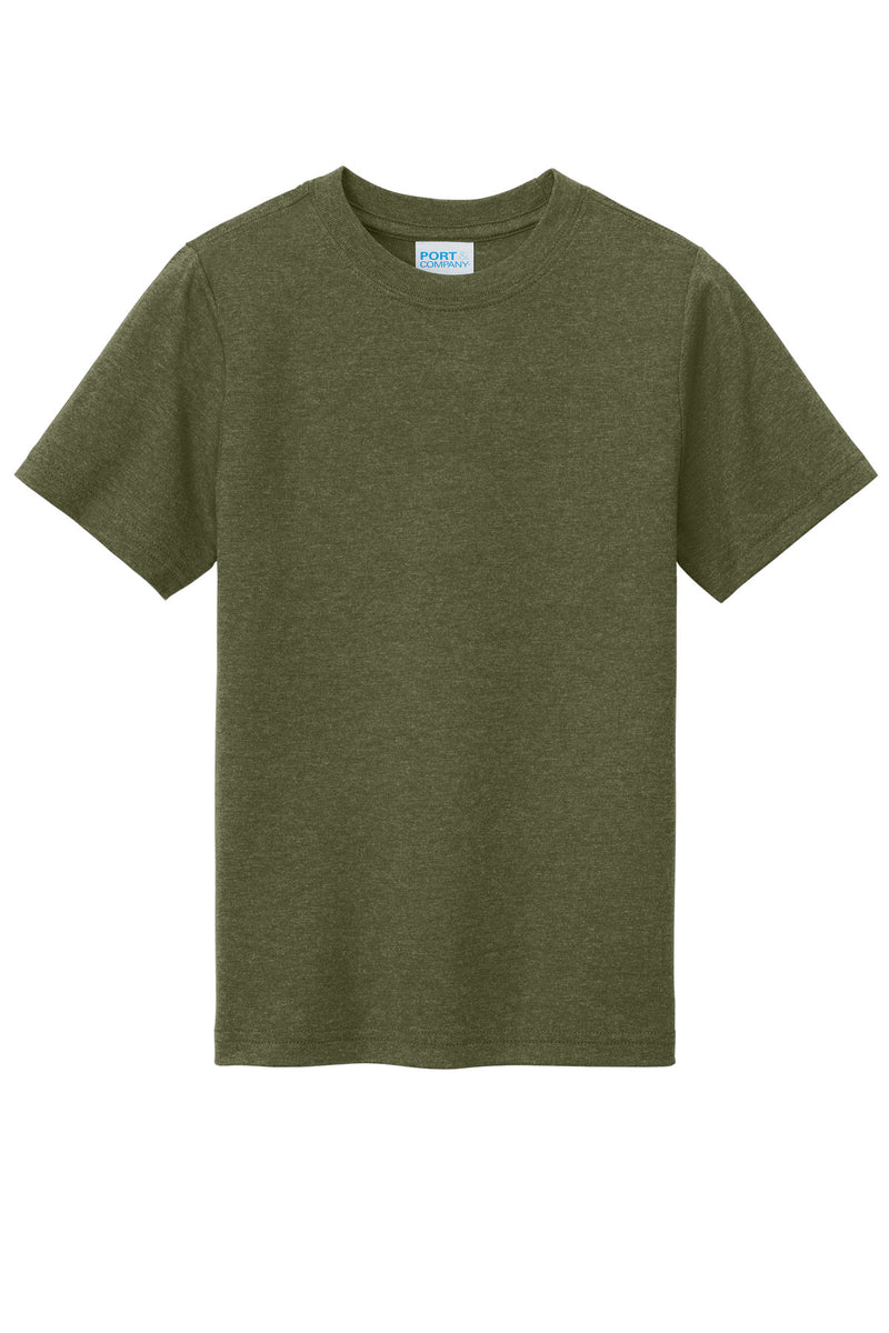 Port & Co Youth Tri-Blend Tee - Military Green Heather