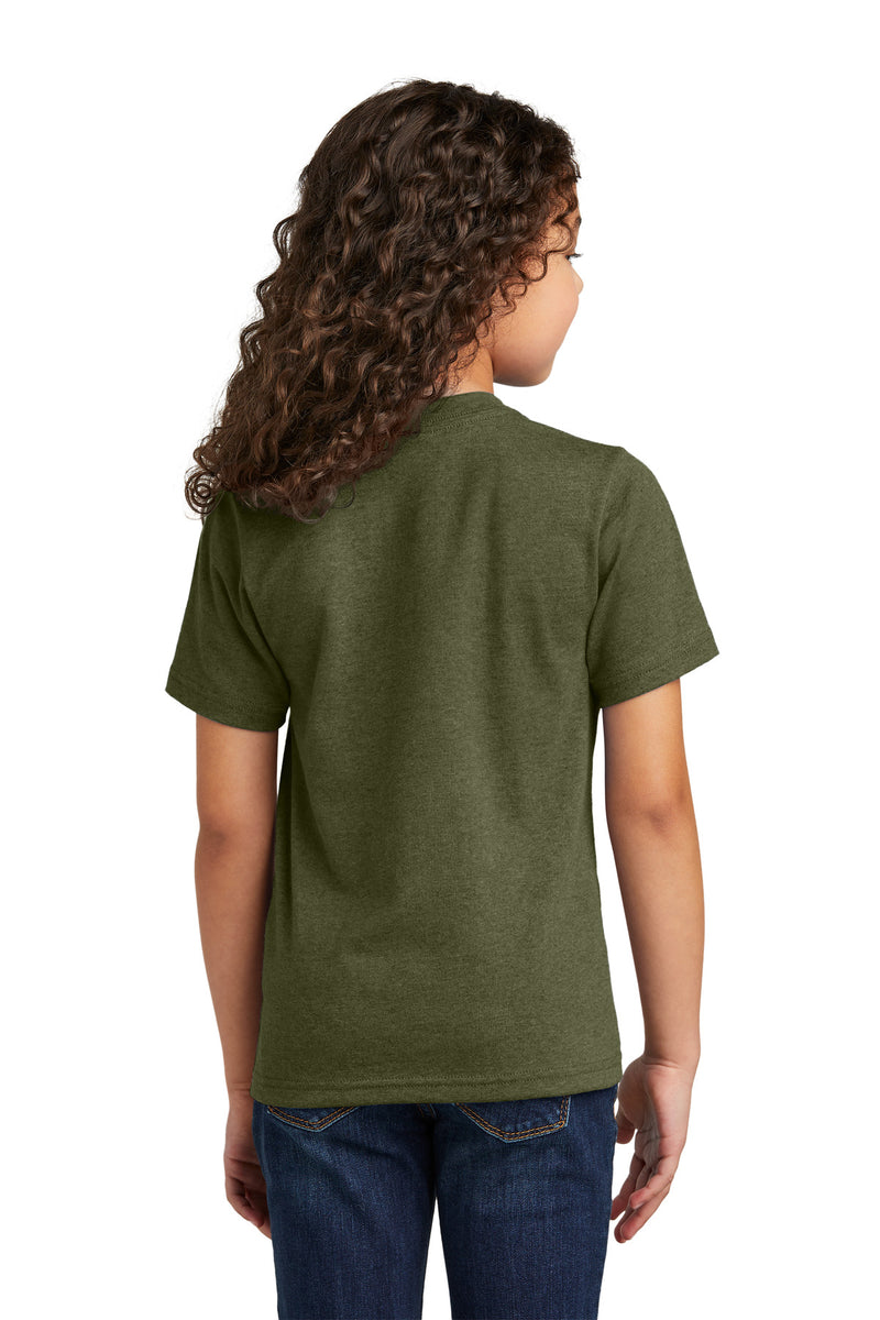 Port & Co Youth Tri-Blend Tee - Military Green Heather