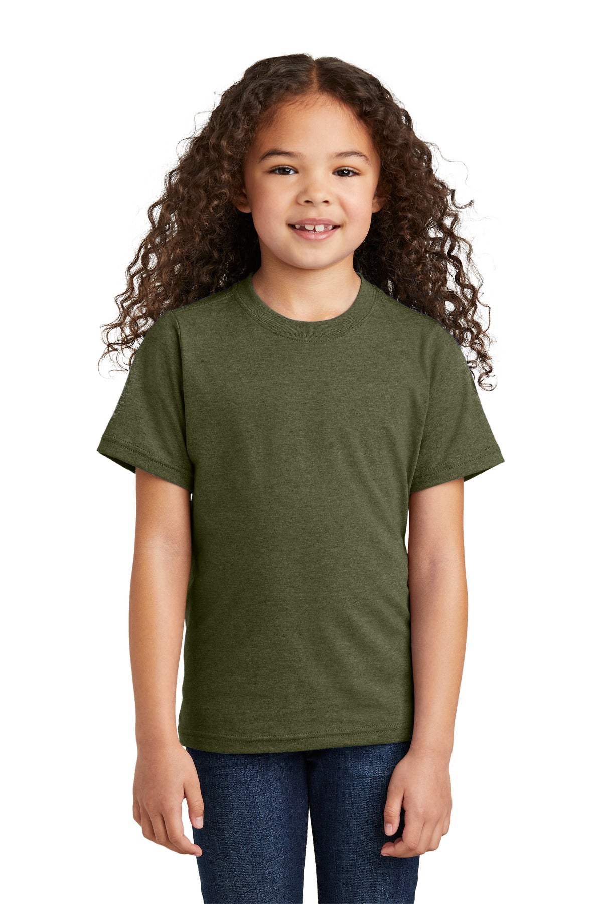 Port & Co Youth Tri-Blend Tee - Military Green Heather